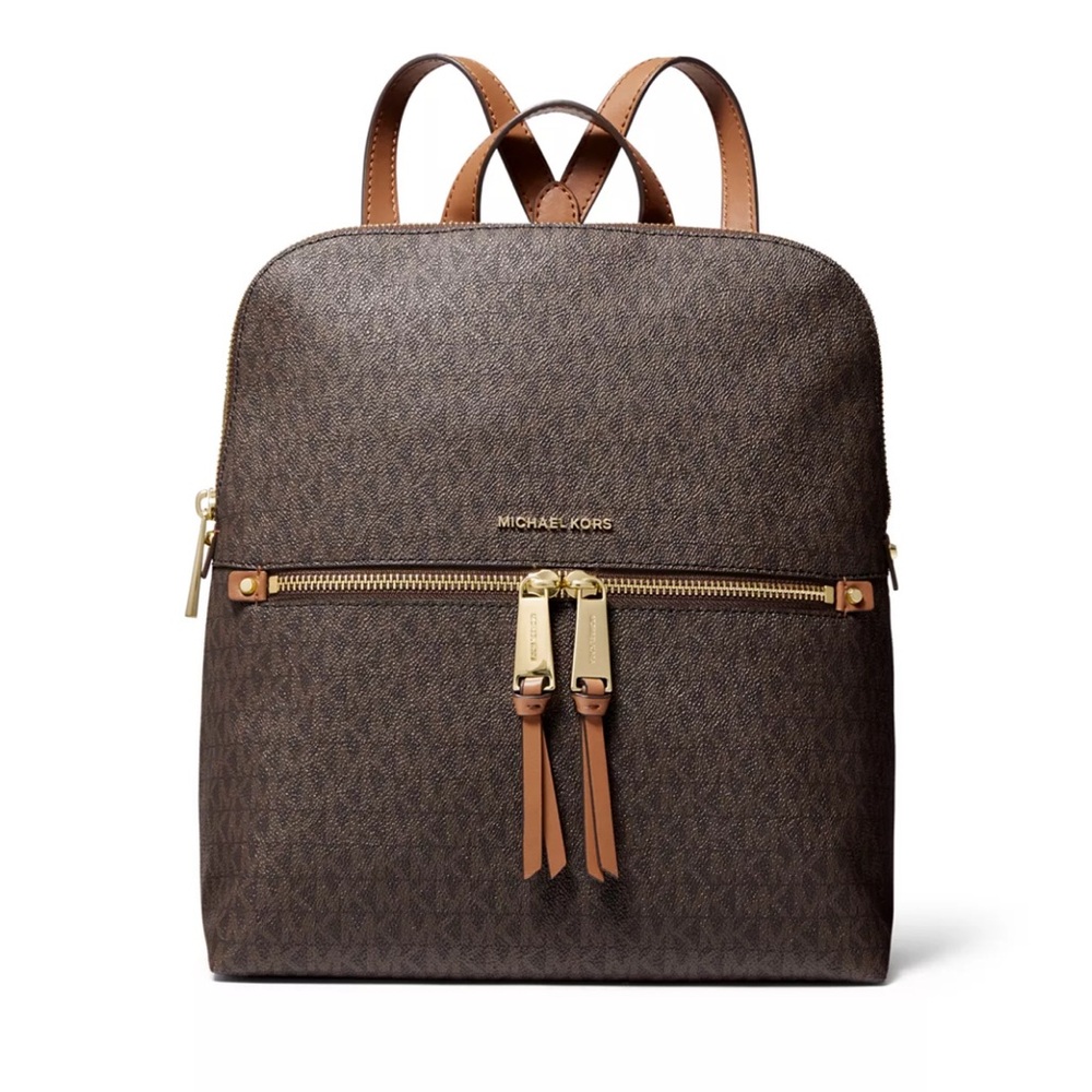 MICHAEL Michael Kors Rhea Zip Medium Slim Signature Backpack